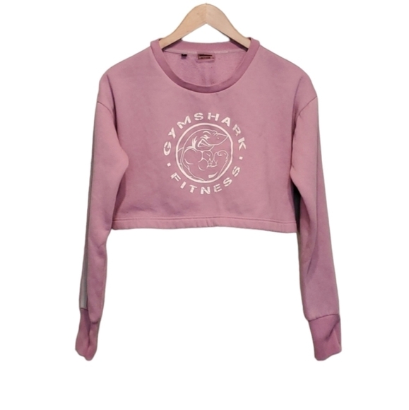 Gymshark Womens Hoodie Crop Sweater sweatshirt sz M - Picture 1 of 9